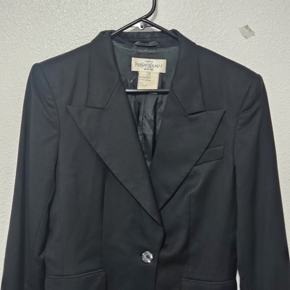 YvesSaintLaurent Black Women's Blazer wool per tags size 36 - Picture 2 of 15